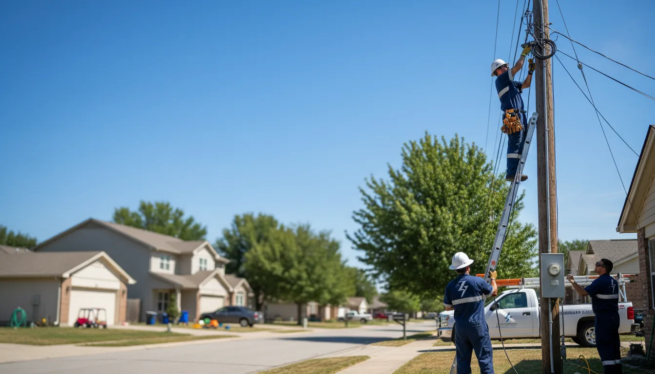 Residential electrician providing installation services in Oakford, IN